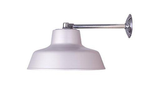 All Weather Outdoor Wall & Ceiling Light - Grey Finish with Clear Glass Globe