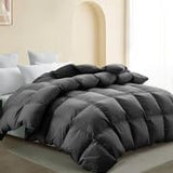 All-Season 75% Down Comforter King Size, Fluffy Duvet Insert with 8 Corner Tabs