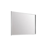 Grace 27x36 Modern Aluminum Rectangle Mirror in Silver