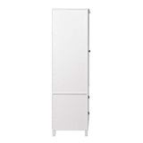 100% Solid Wood Smart Wardrobe/Armoire/Closet, Mocha Color