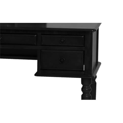 St. Croix Collection Vanity Set with Stool, Black