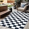 Outdoor Rug 9x12 Waterproof for Patio Clearance,Large Plastic Straw Mat