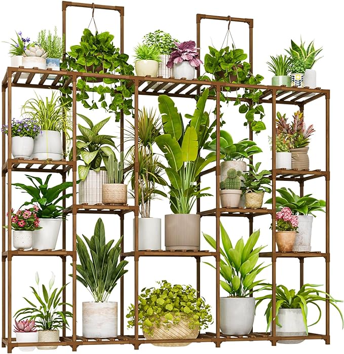 Eco Friendly 11-Tier Wooden Plant Stand