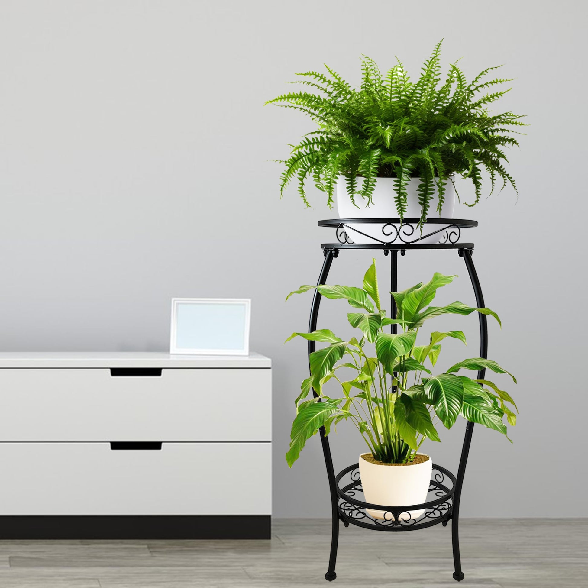 26.6” Black Decorative Rack