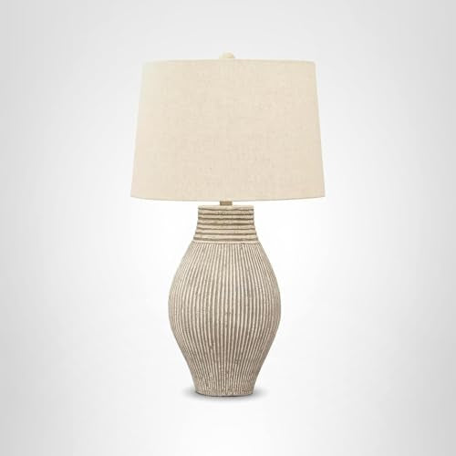 Layal Textured Paper Table Lamp 29" Beige