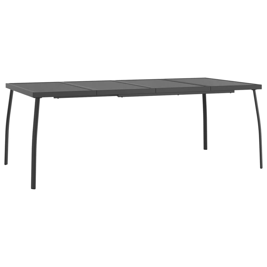 Patio Table Anthracite 78.7"x39.4"x28.3" Steel Mesh