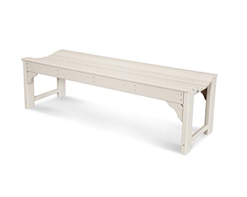 Traditional Garden 60-Inch Backless Bench, Sand