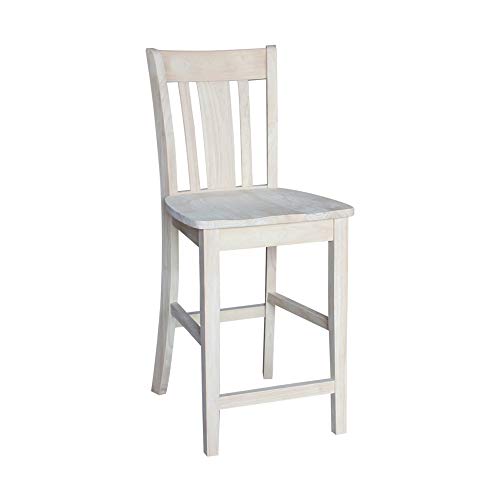 Table with 4 Stools, Unfinished