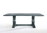 Leventis Trestle Dining Table in Weathered Gray
