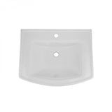 Wall Mount Bathroom Sink Florence 25 In. Large White Ceramic Wall Hung Vessel Sink