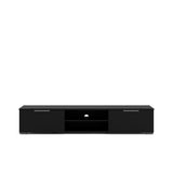 67" Modern TV Stand with Storage in Black Matte