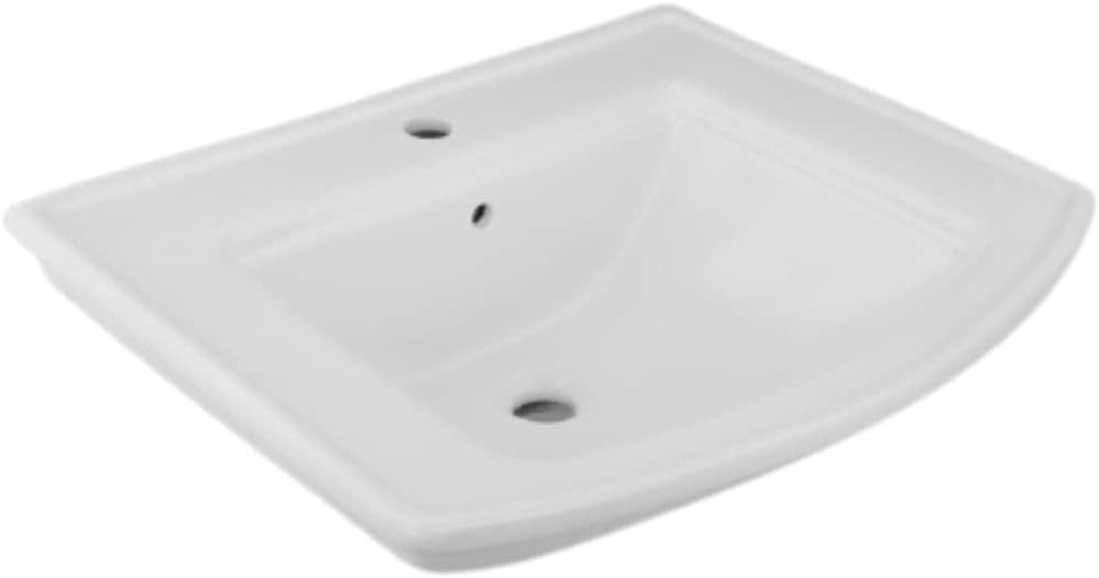 Wall Mount Bathroom Sink Florence 25 In. Large White Ceramic Wall Hung Vessel Sink