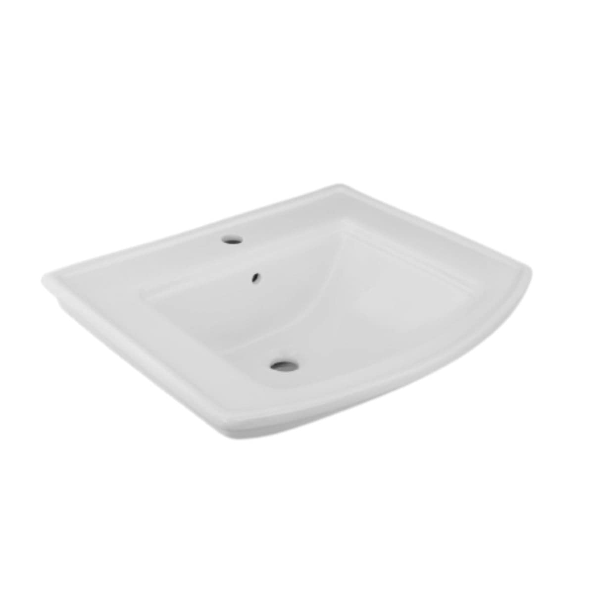 Wall Mount Bathroom Sink Florence 25 In. Large White Ceramic Wall Hung Vessel Sink