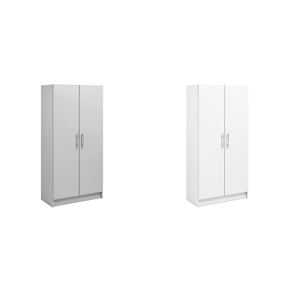 Prepac Elite 32" Storage Cabinet, Light Gray Storage Cabinet, Bathroom Cabinet & Elite 32" Storage Cabinet, White Storage Cabinet, Bathroom Cabinet, Pantry Cabinet