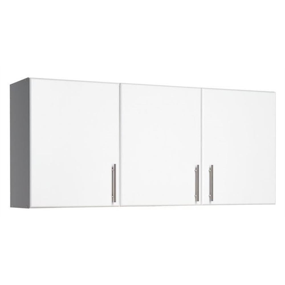 54" Upper Storage, Wall Cabinet with 3 Doors in White