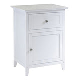 Wood Eugene Accent Table - Versatile & Timeless Design, White Finish