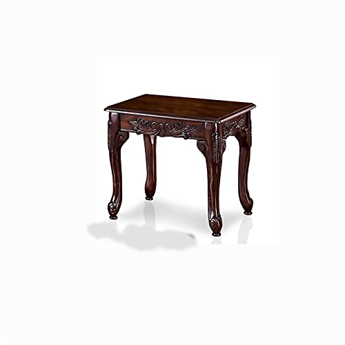 Alice Solid Wood 3-Piece Coffee Table Set in Dark Cherry