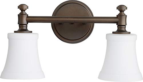 5122-2-186 Transitional Two Light Vanity from Rossington Collection in Bronze/Dark Finish,