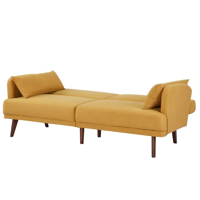 Home Series Mid-Century Modern 76.38'' Upholstered Convertible 3-Seater Sofa