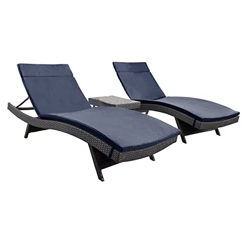Savana 3Pc Outdoor Wicker Lounge with Water Resistant Cushions & Coffee Table