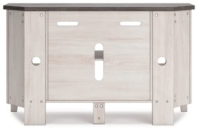 Dorrinson Modern Corner TV Stand with Fireplace Option & Fits TVs Up to 48 Inches