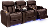 Grenada Home Theater Seating, Living Room, Top Grain Leather 7000, Power Recline