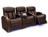 Grenada Home Theater Seating, Living Room, Top Grain Leather 7000, Power Recline