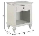 Bermuda White Night Stand by Home Styles