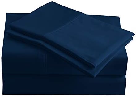 , Bed Sheets Set with 3 Pieces, 415 Thread Count, Percale, 100% Peruvian Pima Cotton,