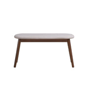 Mid-Century Contemporary Accent Bench in Walnut