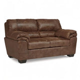 Bladen Faux Leather Loveseat, Brown