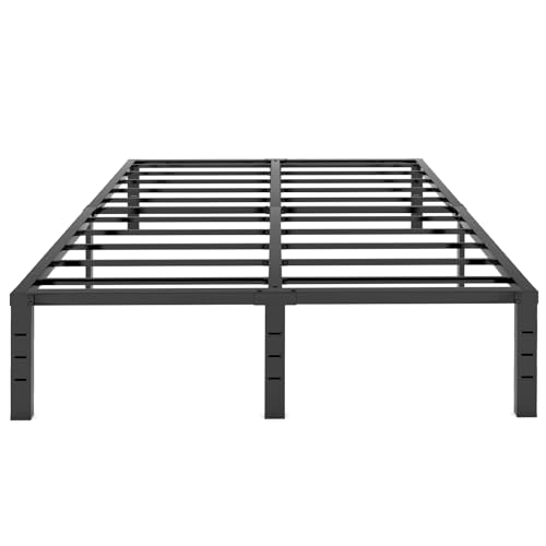 18 Inch Queen Bed Frame, Bed Frame Metal with Round Edge