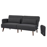 Furniture Home Series Mid-Century Modern 76.38'' Upholstered Convertible