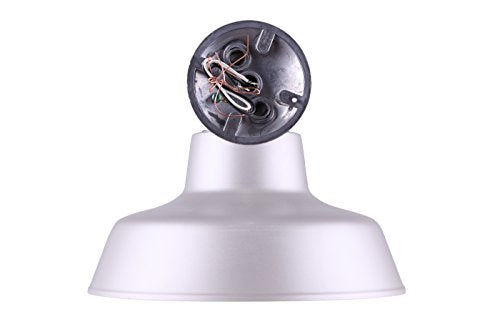 All Weather Outdoor Wall & Ceiling Light - Grey Finish with Clear Glass Globe