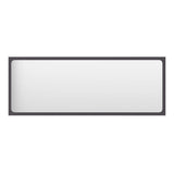 Bathroom Mirror Gray 39.4"X0.6"X14.6" Engineered Wood 804632