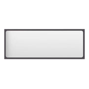 Bathroom Mirror Gray 39.4"X0.6"X14.6" Engineered Wood 804632