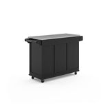 Kitchen Cart with Stainless Steel Metal Top, Rolling Mobile Kitchen Island