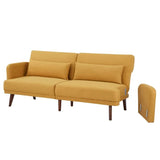 Home Series Mid-Century Modern 76.38'' Upholstered Convertible 3-Seater Sofa