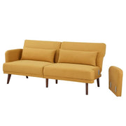 Home Series Mid-Century Modern 76.38'' Upholstered Convertible 3-Seater Sofa