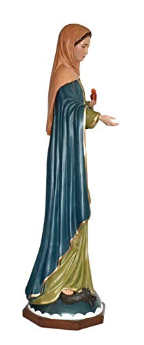 Immaculate Heart Flame of Love Blessed Virgin Mother Mary 40 Inch Large