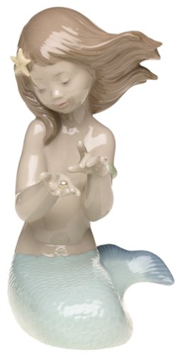ewel of The Sea. Porcelain Mermaid Figure.