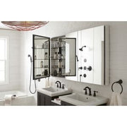K-2943-PG-SAA Catalan Medicine Cabinet with Mirror Door, Adjustable Shelves, 170°
