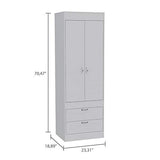 Lisboa 2 Spacious Drawer 2 Door Cabinet Bedroom Armoire