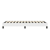 Bed Frame White 39.4"X79.9" Twin XL Faux Leather 346931