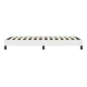 Bed Frame White 39.4"X79.9" Twin XL Faux Leather 346931