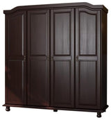 100% Solid Wood Kyle 4-Door Armoire Wardrobe Closet