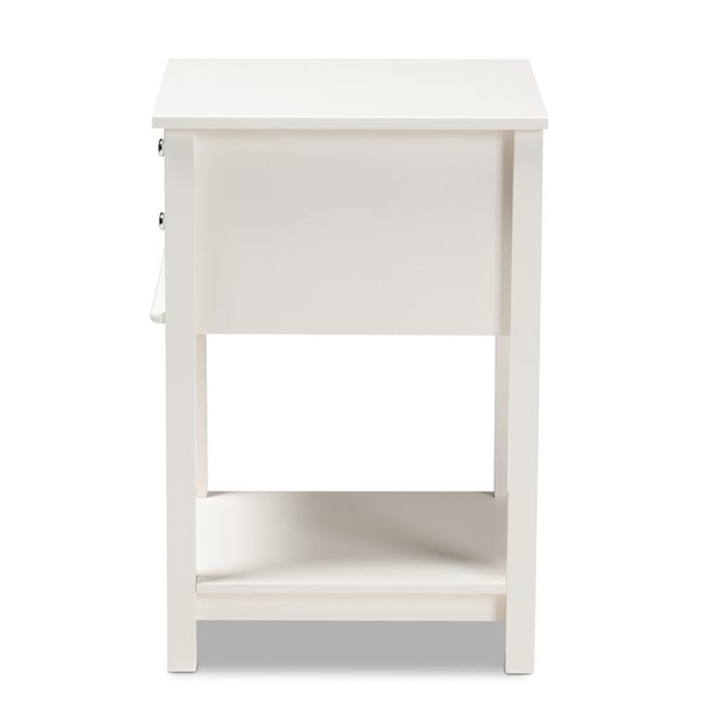 2-Drawer Wood Nightstand