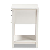 2-Drawer Wood Nightstand