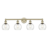 Lighting Athens - 4 Light Bath Vanity in Industrial Style-10.63 Inches Tall