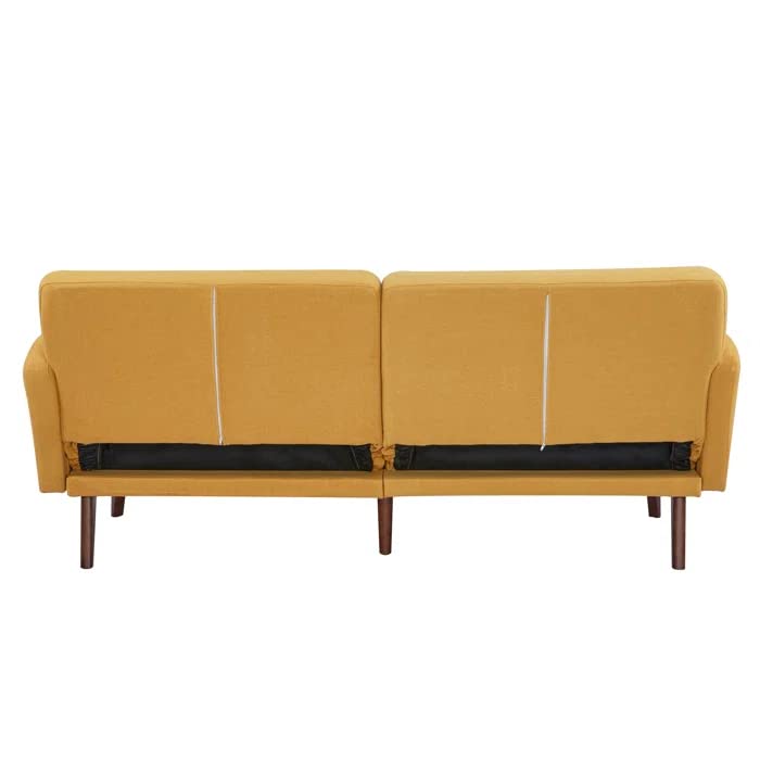 Home Series Mid-Century Modern 76.38'' Upholstered Convertible 3-Seater Sofa